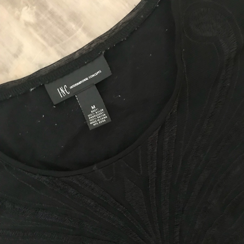 INC black short sleeve top